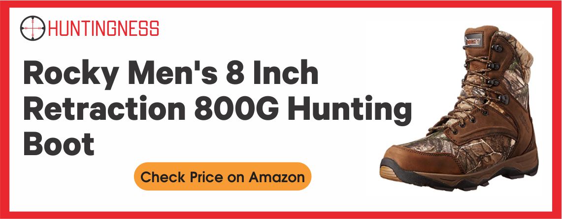 Rocky Men’s 8 Inch - Best Retraction 800G Hunting Boot