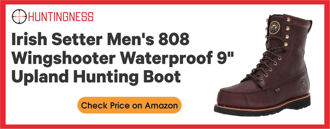 Irish Setter Men’s 808 Wingshooter Waterproof 9″ Upland Hunting Boot