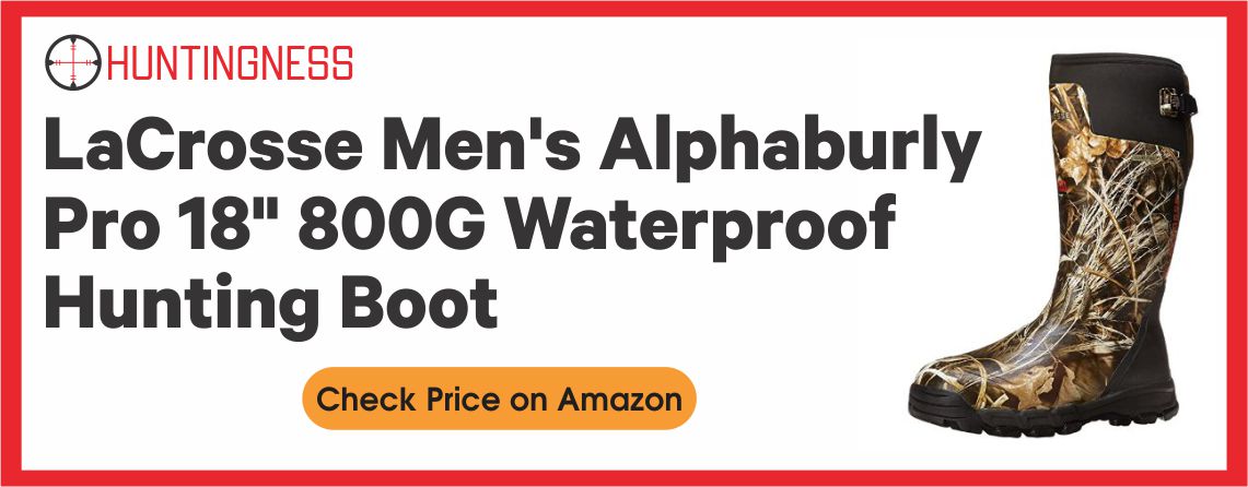 LaCrosse Men's Alphaburly Pro 18" 800G Waterproof Hunting Boot
