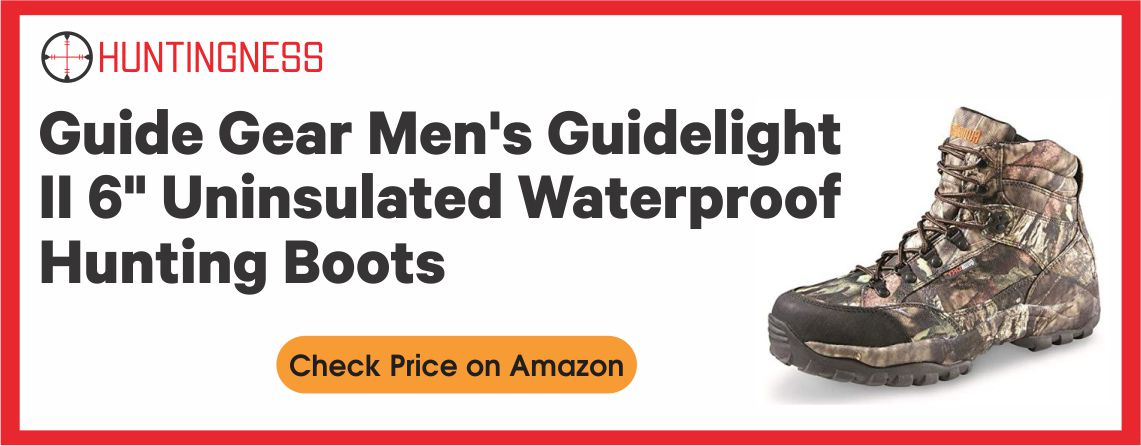 Guide Gear Men's Guidelight II 6" Uninsulated Waterproof Hunting Boots