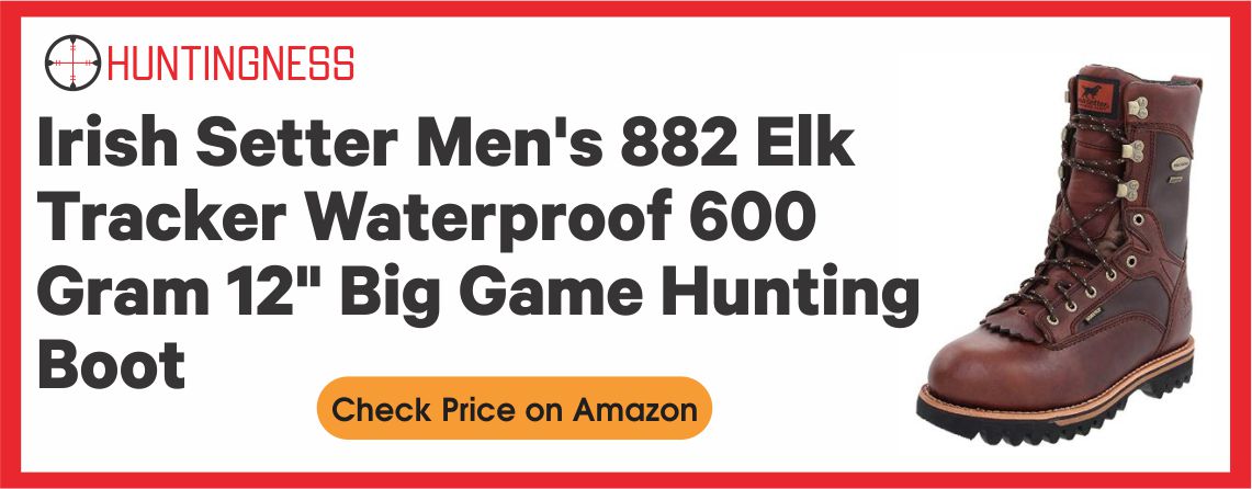 Irish Setter Men's 882 Elk Tracker Waterproof 600 Gram 12" Big Game Hunting Boot